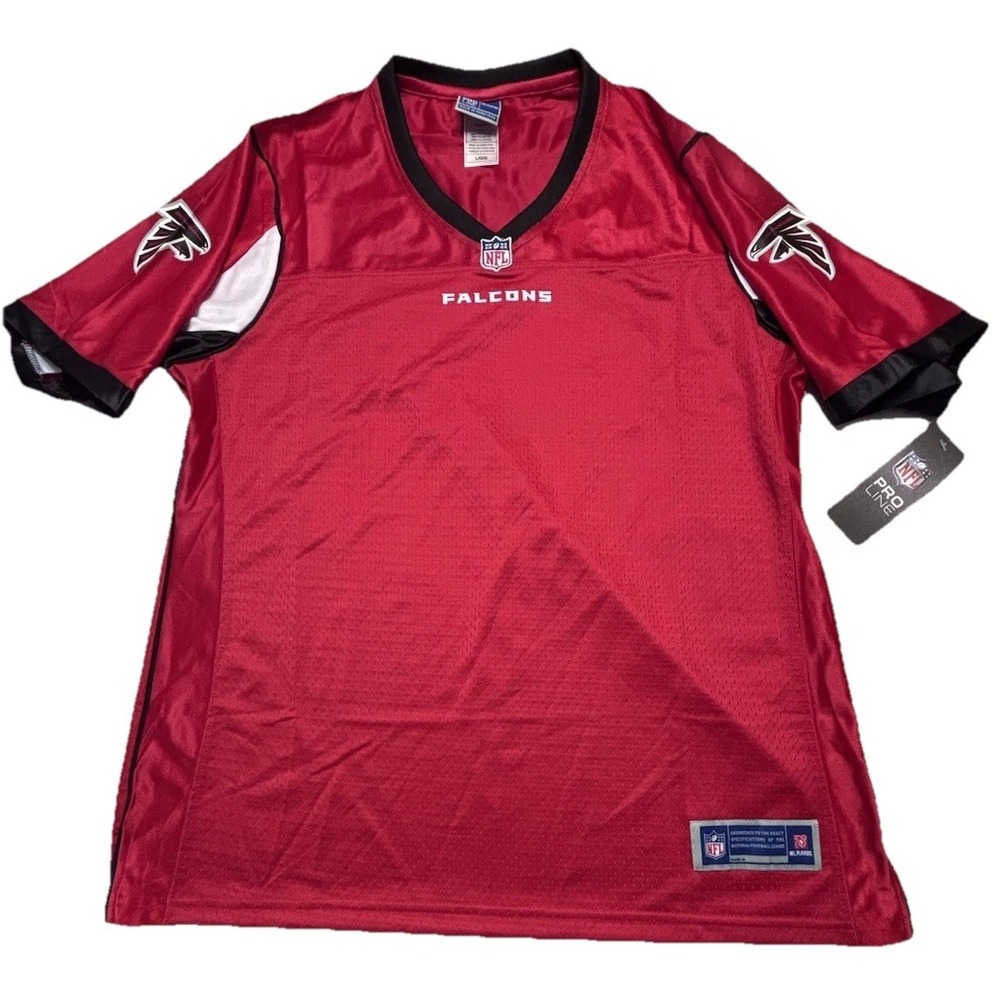 NWT! Size Large Atlanta Falcons Women's NFL Pro Line V-Neck Jersey Football